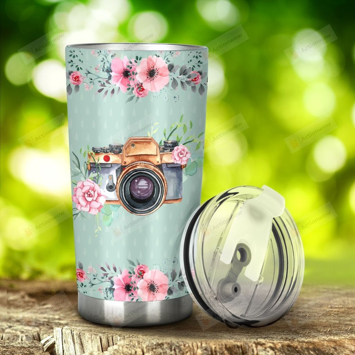 A Photograph Is The Pause Button Of Life Stainless Steel Tumbler, Tumbler Cups For Coffee/Tea, Great Customized Gifts For Birthday Christmas Thanksgiving