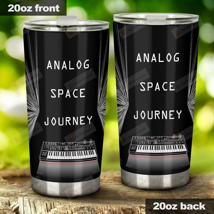 Analog Space Journey Stainless Steel Tumbler, Tumbler Cups For Coffee/Tea, Great Customized Gifts For Birthday Christmas Thanksgiving