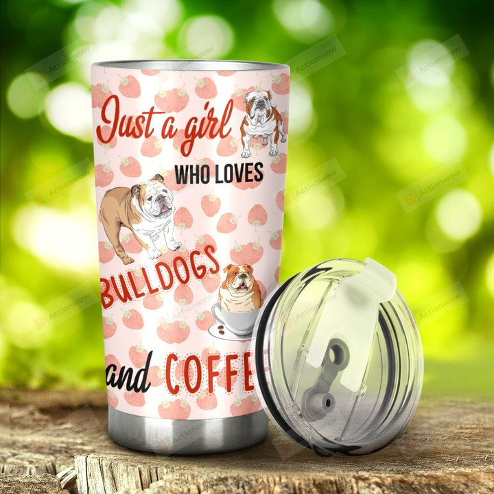 ln Bulldog Coffee Stainless Steel Tumbler, Tumbler Cups For Coffee/Tea, Great Customized Gifts For Birthday Christmas Thanksgiving