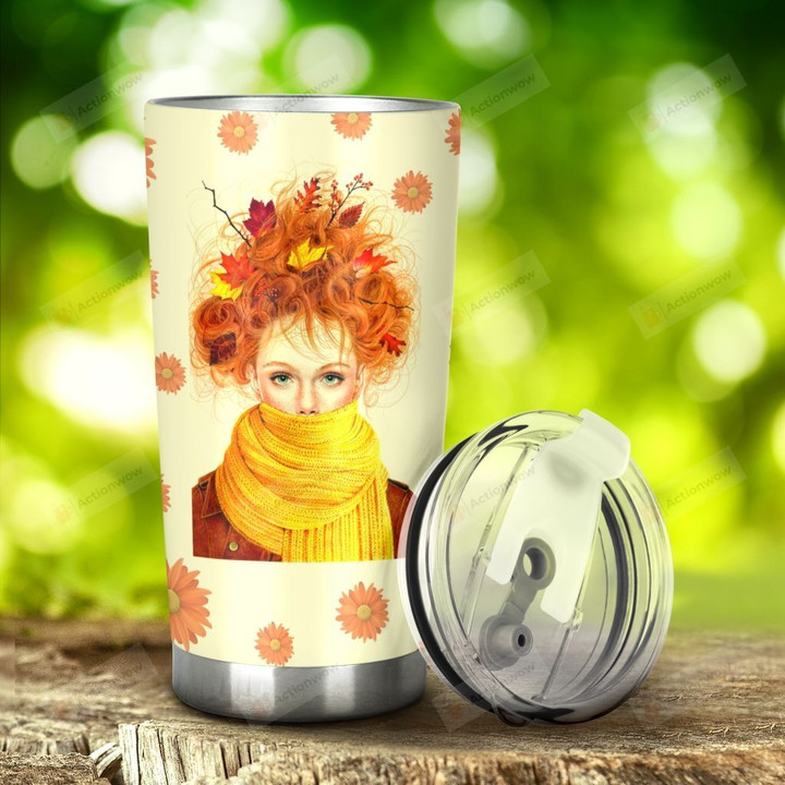 Redhead Redheads Are Sunshine Mixed With Hurricane Stainless Steel Tumbler, Tumbler Cups For Coffee/Tea, Great Customized Gifts For Birthday Christmas Thanksgiving
