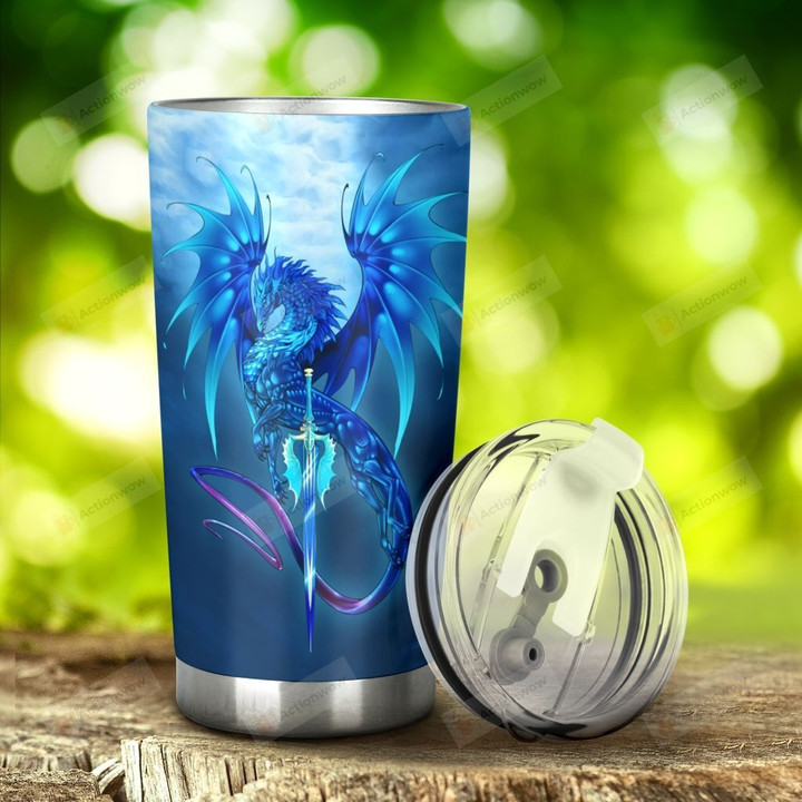 Dragon Just A Girl Who Loves Dragon Stainless Steel Tumbler, Tumbler Cups For Coffee/Tea, Great Customized Gifts For Birthday Christmas Anniversary