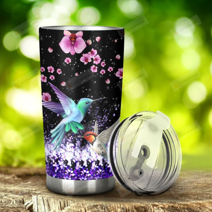 Hummingbird And Flower I Am Always With You Stainless Steel Tumbler, Tumbler Cups For Coffee/Tea, Great Customized Gifts For Birthday Christmas Thanksgiving, Anniversary