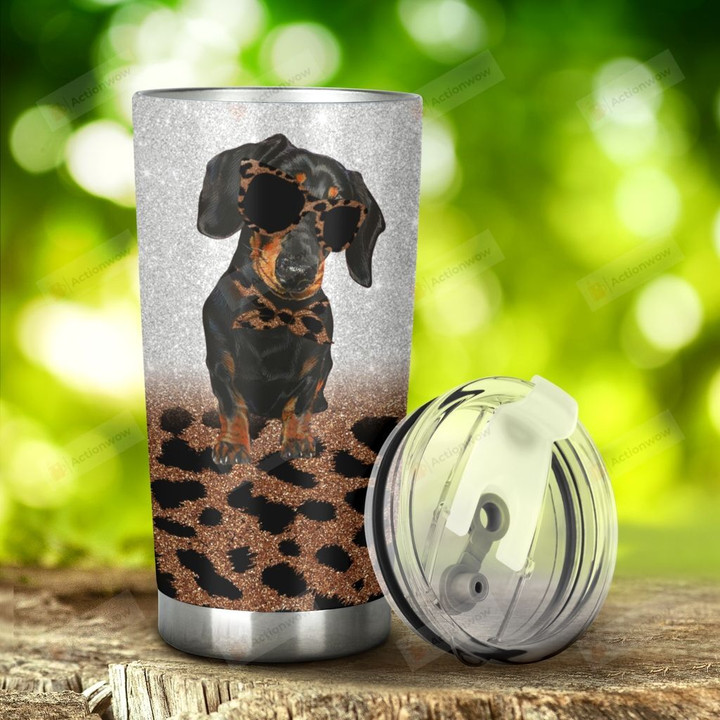 Dachshund Dog Stainless Steel Tumbler, Tumbler Cups For Coffee/Tea, Great Customized Gifts For Birthday Christmas Thanksgiving, Anniversary