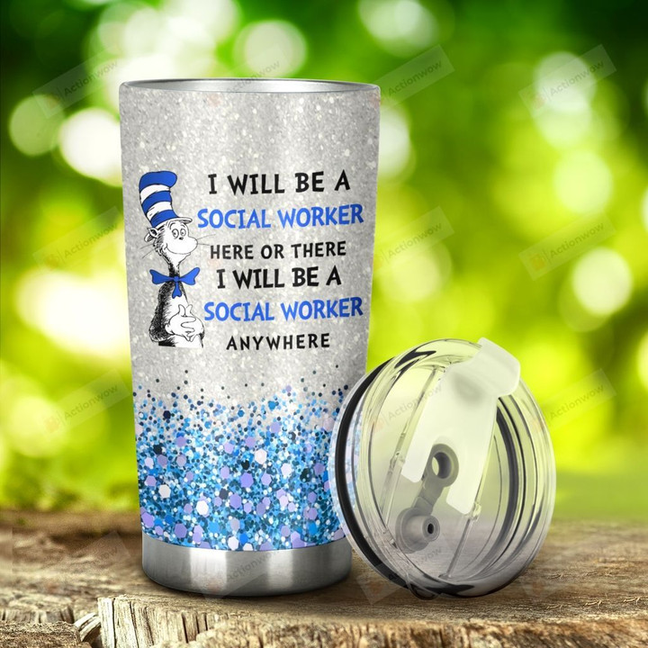 Social Worker I Will Be A Social Worker Stainless Steel Tumbler, Tumbler Cups For Coffee/Tea, Great Customized Gifts For Birthday Christmas Thanksgiving, Anniversary