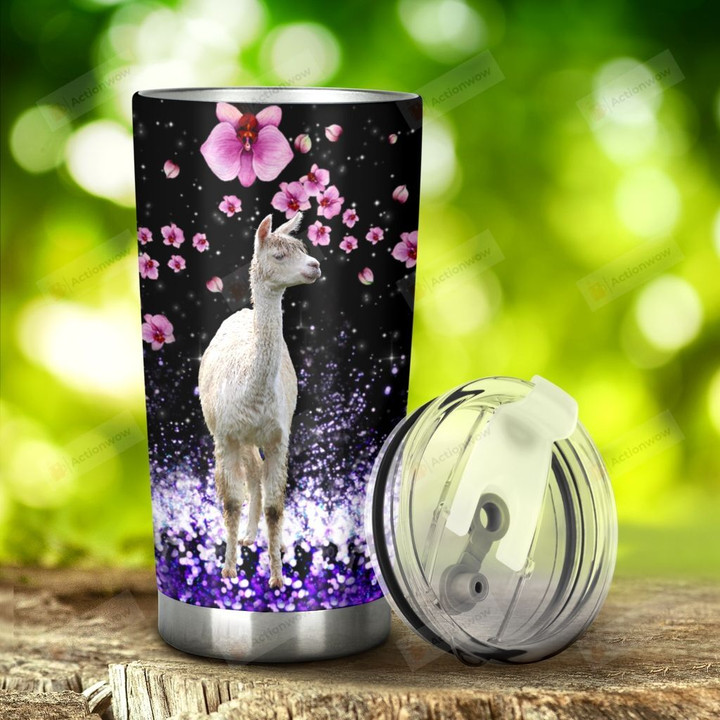 Llama I Am Always With You Stainless Steel Tumbler, Tumbler Cups For Coffee/Tea, Great Customized Gifts For Birthday Christmas Thanksgiving, Anniversary