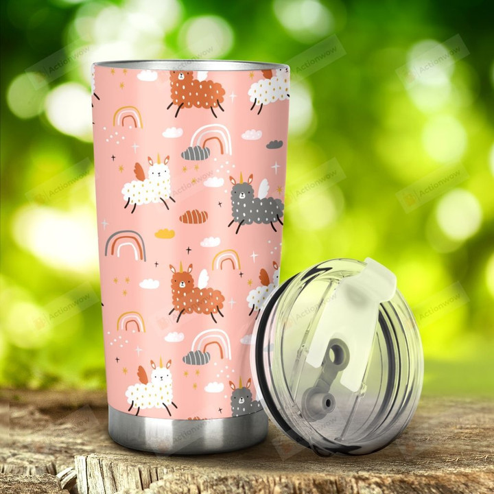 Unicorn Pink Tumbler Stainless Steel Tumbler, Tumbler Cups For Coffee/Tea, Great Customized Gifts For Birthday Christmas Thanksgiving