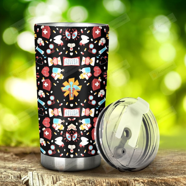 Nurse Tools Pattern Stainless Steel Tumbler, Tumbler Cups For Coffee/Tea, Great Customized Gifts For Birthday Christmas Thanksgiving