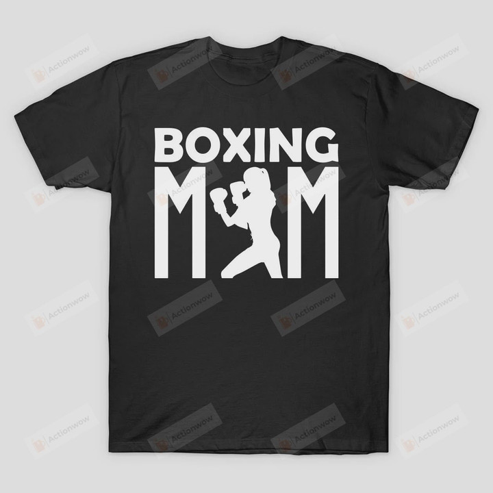 Boxer Mother Tshirt Womens Boxing Mama Tee Gym Workout Mothers Day T-Shirt