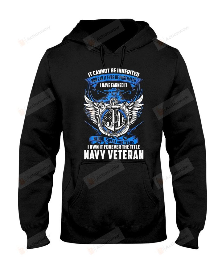Navy Veteran Short-Sleeves Tshirt, Pullover Hoodie Great Gift For Veteran's Day