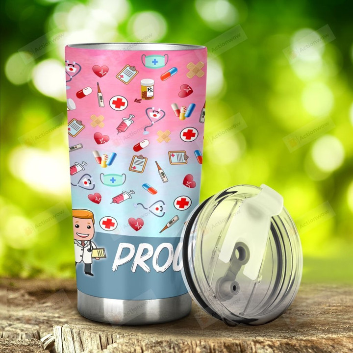 Nurse Proud Nurse Assistant Stainless Steel Tumbler, Tumbler Cups For Coffee/Tea, Great Customized Gifts For Birthday Christmas Thanksgiving, Anniversary