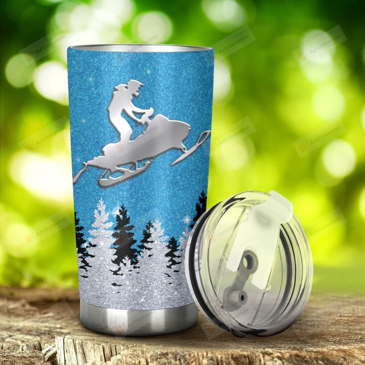 Snowmobile I'M Just A Girl Who Love Snowmobile Tumbler Stainless Steel Tumbler, Tumbler Cups For Coffee/Tea, Great Customized Gifts For Birthday Christmas Thanksgiving, Anniversary