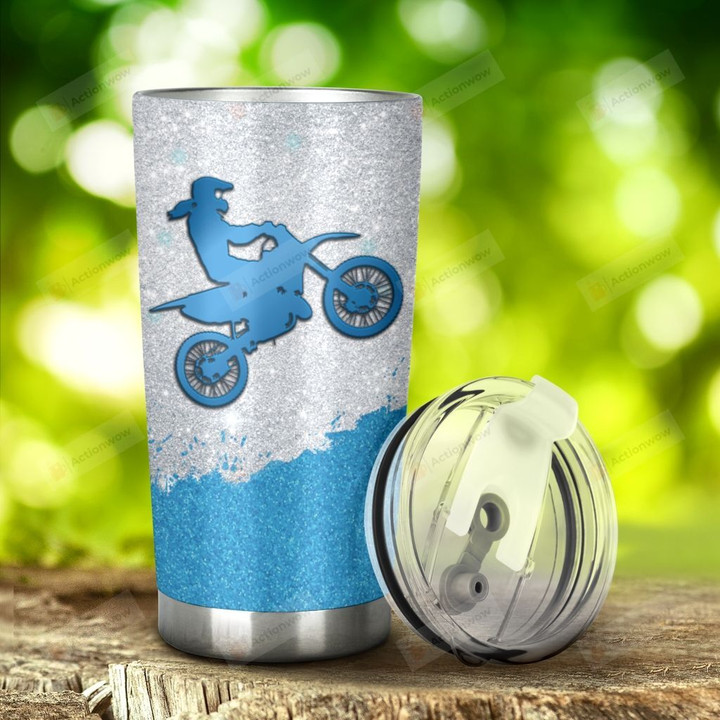 Motocross I'M Just A Girl Who Loves Motocross Tumbler Stainless Steel Tumbler, Tumbler Cups For Coffee/Tea, Great Customized Gifts For Birthday Christmas Anniversary