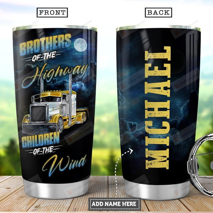 Personalized Trucker Children Of The Wind Tumbler Cup Stainless Steel Vacuum Insulated Tumbler 20 Oz Great Customized Gifts For Birthday Christmas Thanksgiving Coffee/ Tea Tumbler With Lid