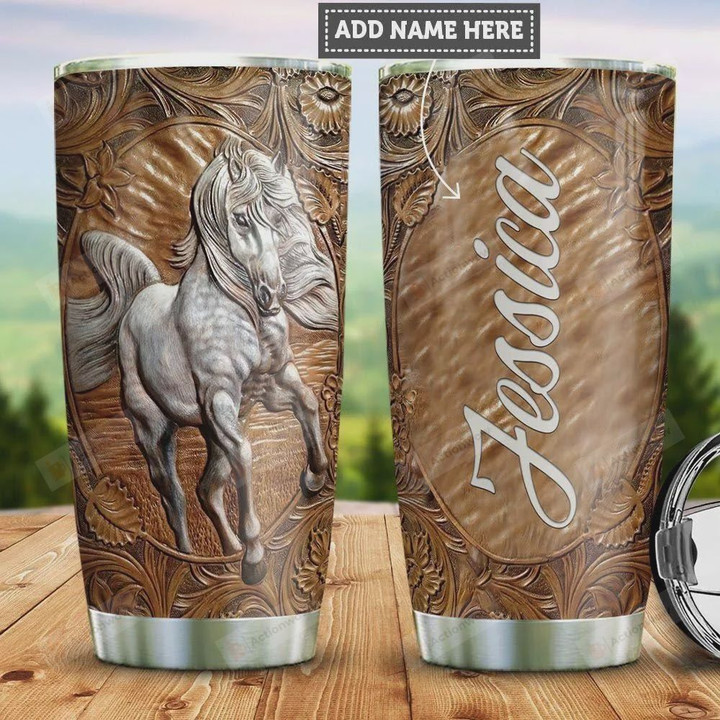 Personalized Faith White Horse Tumbler Cup Stainless Steel Insulated Tumbler 20 Oz Gift Ideas For Friends Relatives Gifts For Horse Lovers Great Gifts For Birthday Christmas Thanksgiving