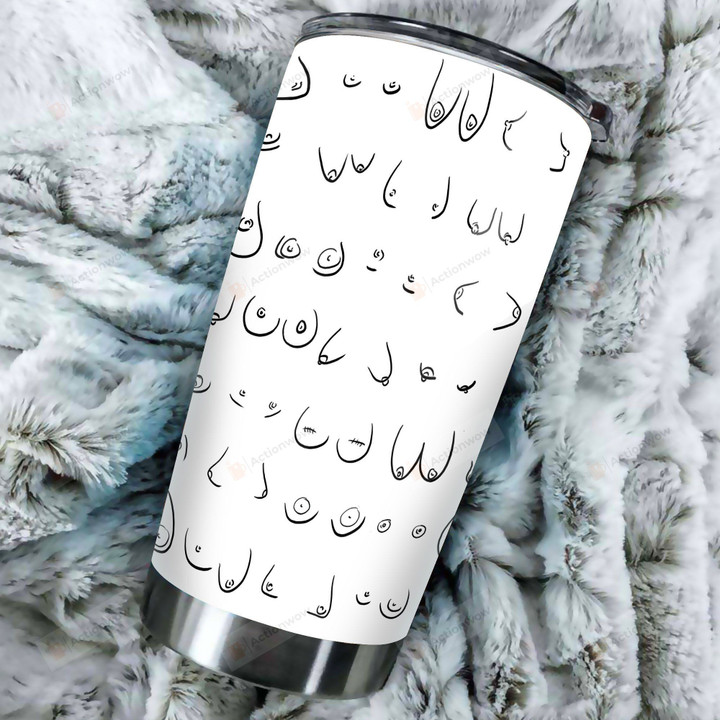 Funny Tumbler A Lot Of Boobs Female Tumbler Stainless Steel Vacuum Insulated Double Wall Travel Tumbler With Lid, Tumbler Cups For Coffee/Tea, Perfect Gifts For Birthday Christmas Thanksgiving