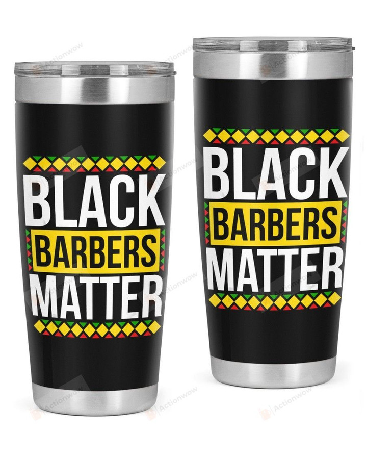 Black History Month Barber African American Stainless Steel Tumbler Cup For Coffee/Tea