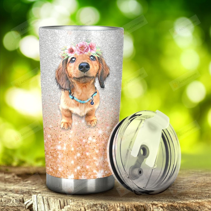 Dachshund Mom Stainless Steel Tumbler, Tumbler Cups For Coffee/Tea, Great Customized Gifts For Birthday Christmas Thanksgiving, Anniversary