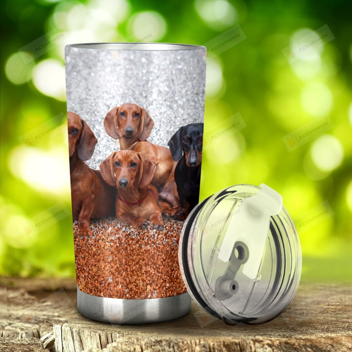 Dachshund I Just Took A DNA Test Stainless Steel Tumbler, Tumbler Cups For Coffee/Tea, Great Customized Gifts For Birthday Christmas Thanksgiving Anniversary