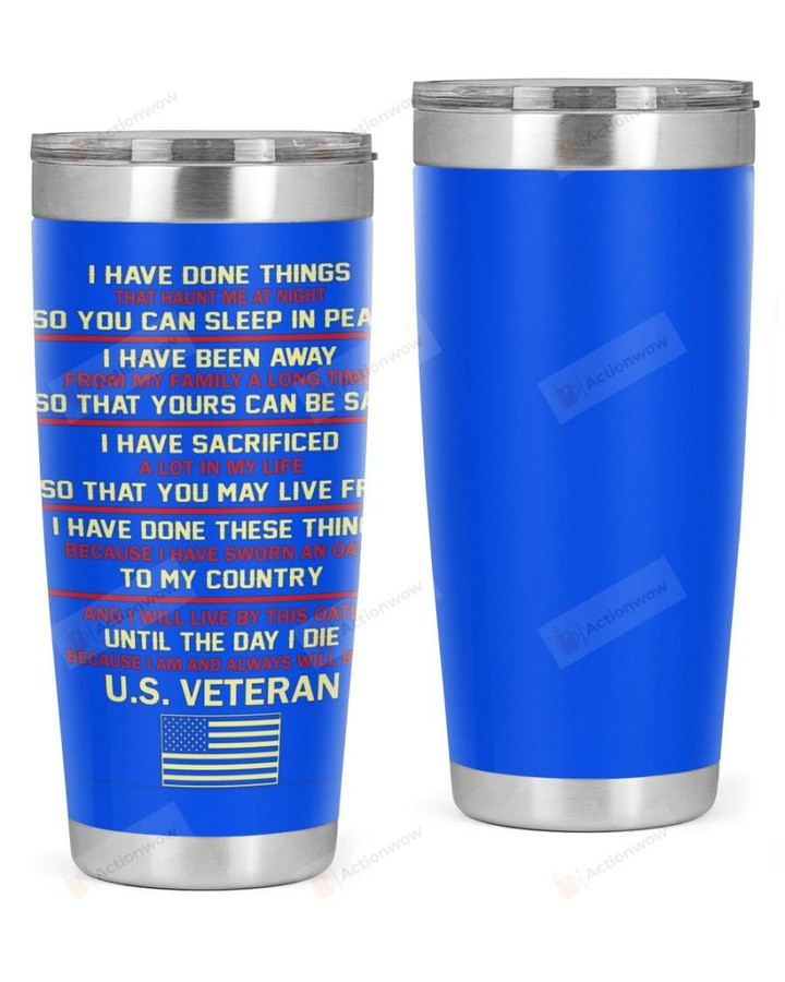Veterans Quotes Stainless Steel Tumbler, Tumbler Cups For Coffee Or Tea, Great Gifts For Thanksgiving Birthday Christmas