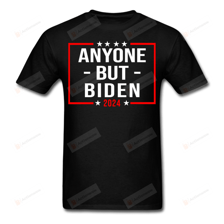 Anyone But Biden 2024 Essential T-shirt, Unisex T-Shirt Great Customized Gifts For Birthday Christmas Thanksgiving