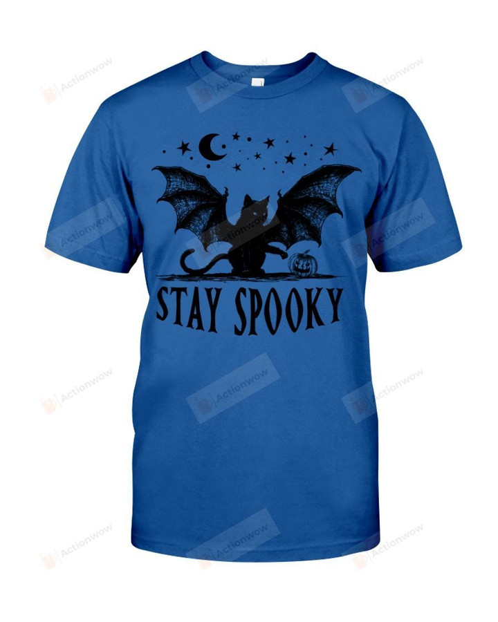 Stay Spooky Halloween Cat Short-Sleeves Tshirt, Pullover Hoodie, Great Gift T-shirt For Thanksgiving Birthday Christmas