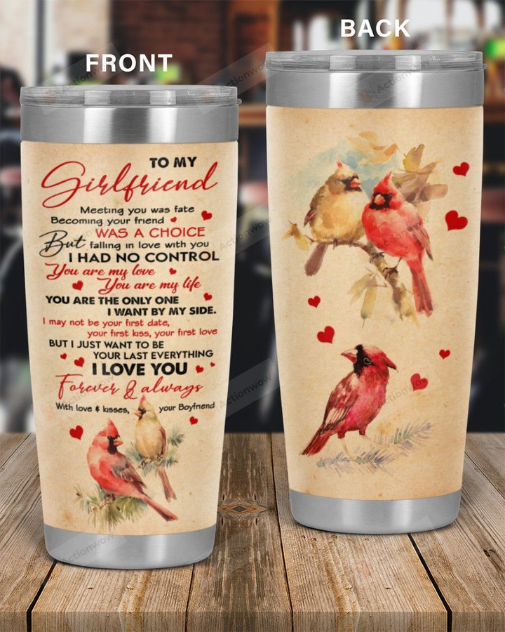 Personalized Family To My Girlfriend You Are My Love, You Are My Life Stainless Steel Tumbler, Tumbler Cups For Coffee/Tea
