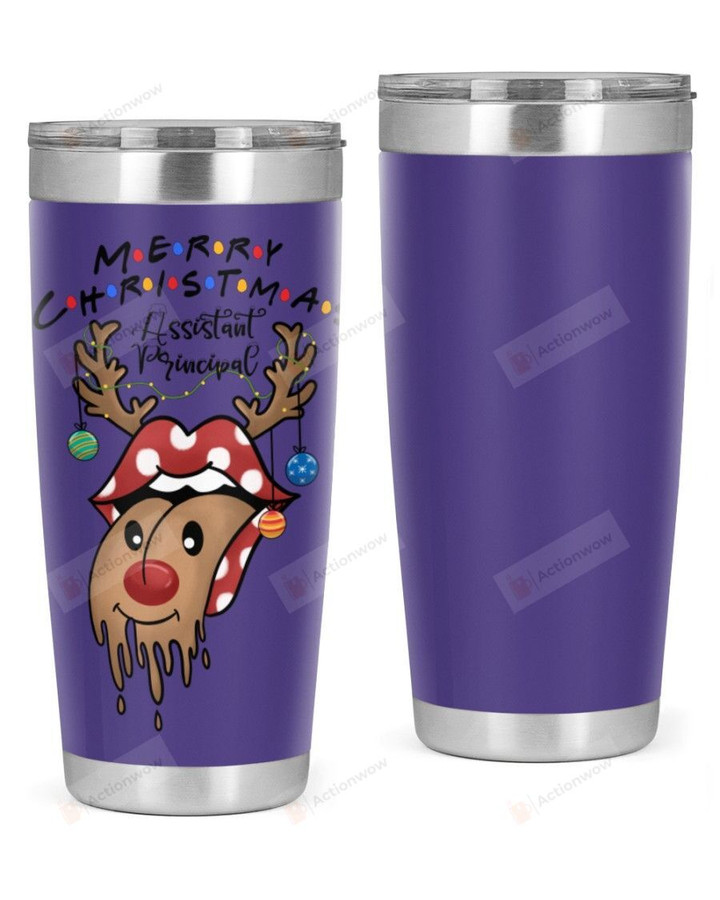 Assistant Principal, Merry Christmas Stainless Steel Tumbler, Tumbler Cups For Coffee/Tea