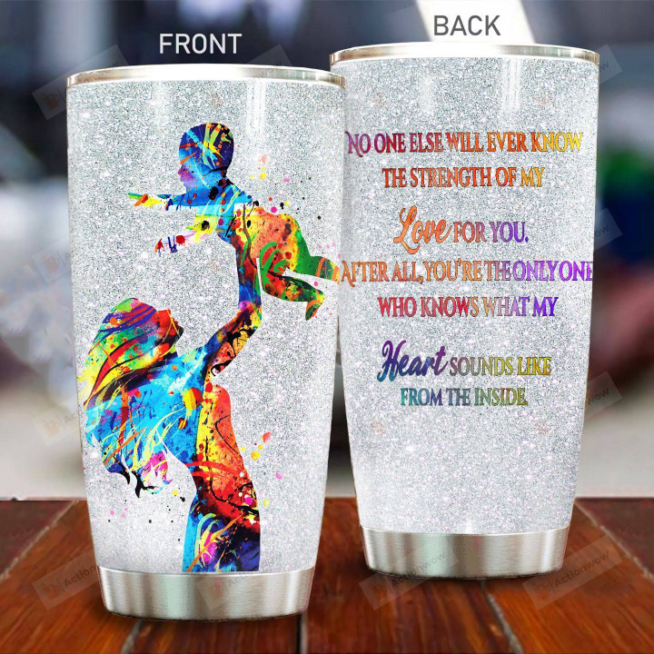 Personalized Mom And Son Tumbler You're The Only One Stainless Steel Vacuum Insulated Double Wall Travel Tumbler With Lid, Tumbler Cups For Coffee/Tea, Perfect Gifts For Son On Birthday Christmas