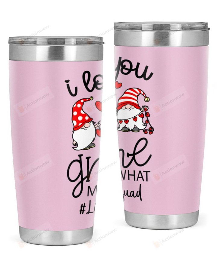 Librarian I Love You Gnome Stainless Steel Tumbler, Tumbler Cups For Coffee/Tea