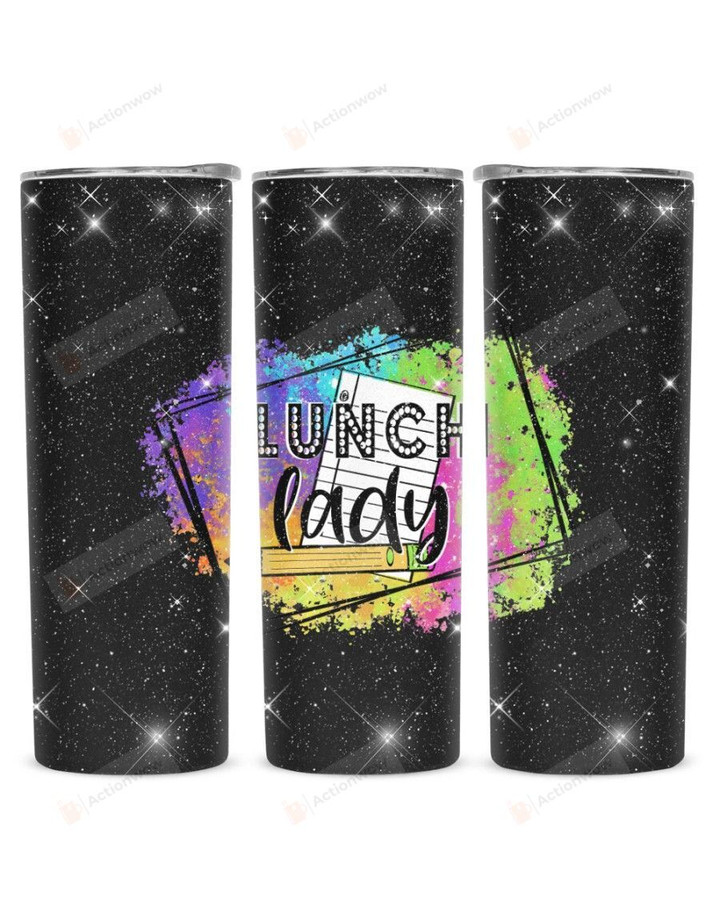 Lunch Lady Stainless Steel Tumbler, Tumbler Cups For Coffee/Tea