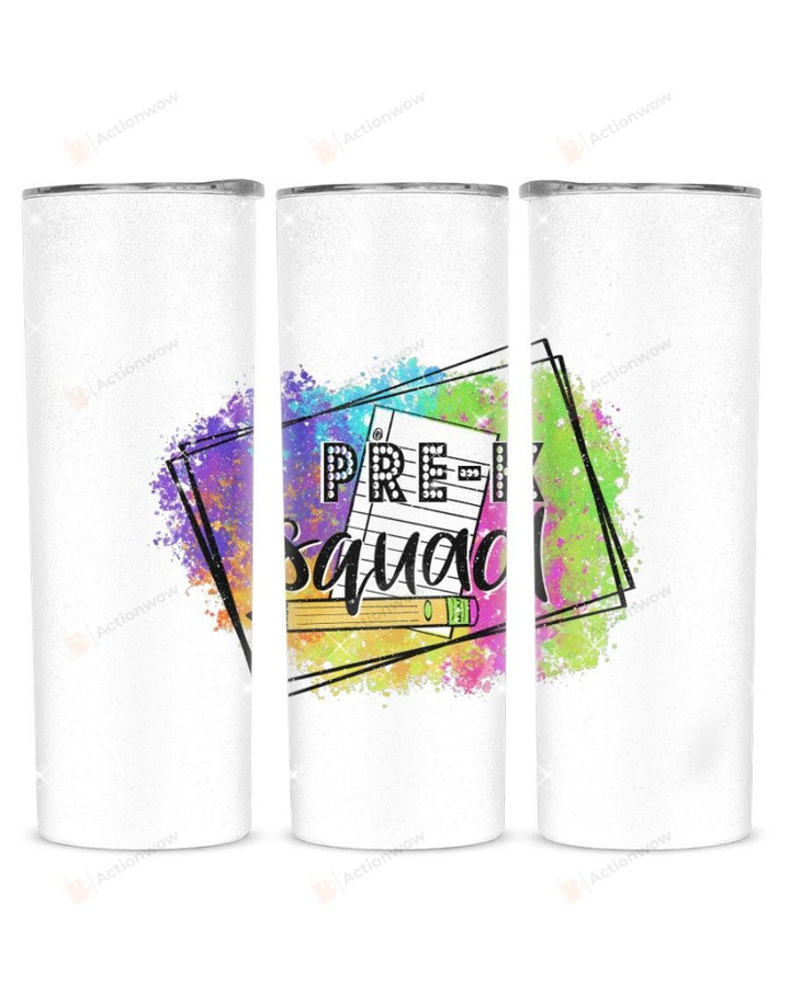 Pre-K Squad Stainless Steel Tumbler, Tumbler Cups For Coffee/Tea