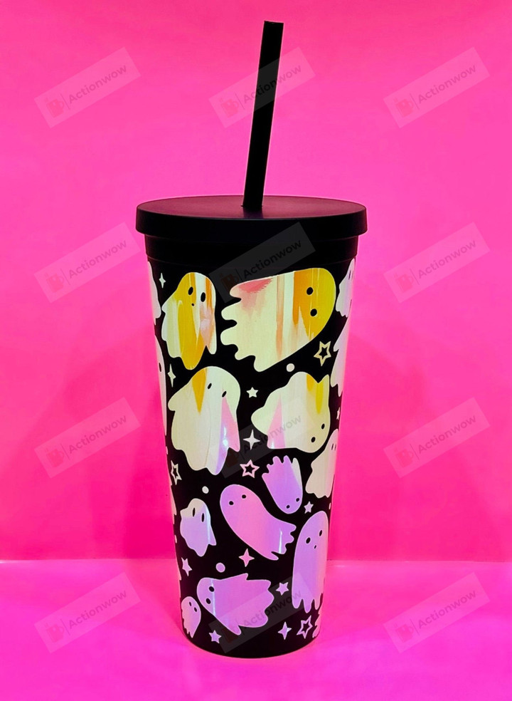 Holographic Ghost Tumbler Stainless Steel Tumbler, Tumbler Cups For Coffee/Tea