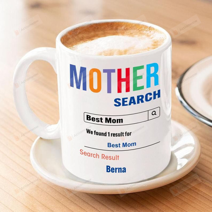 Customizable Personalized Funny Mother Search Best Mom Mugs Thank You Mugs Happy International Women's Day 3/8 Holiday Birthday Gifts To My Mom Sisters Mother In Law Daughter In Law Ceramic Mugs