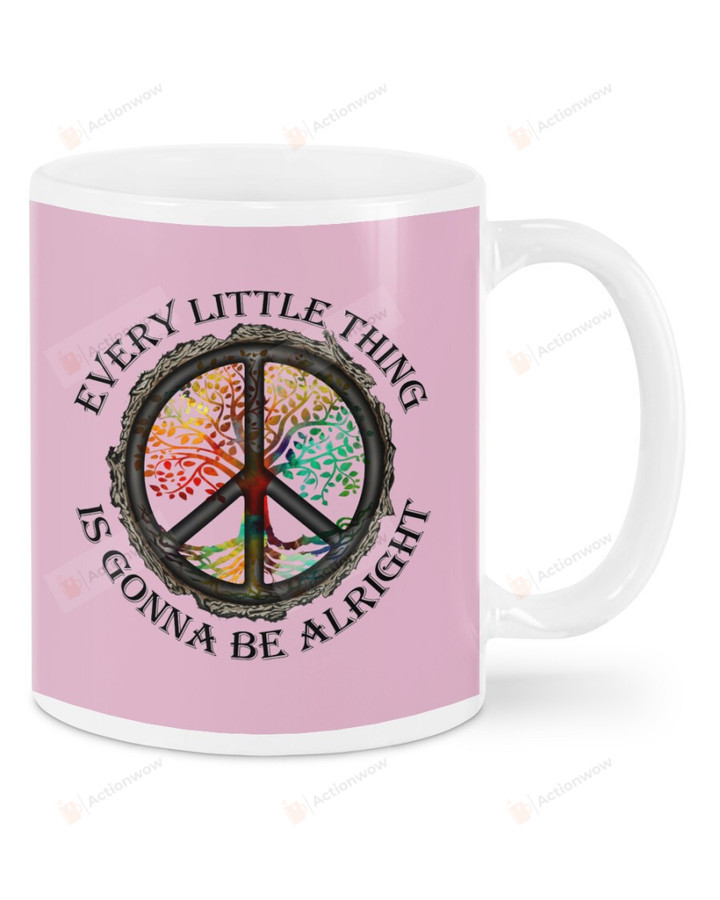 Every Little Thing Is Gonna Be Alright Ceramic Mug Great Customized Gifts For Birthday Christmas Thanksgiving 11 Oz 15 Oz Coffee Mug