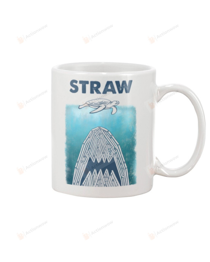 Straw Sea Turtle Mug Gifts For Birthday, Anniversary Ceramic Coffee 11-15 Oz