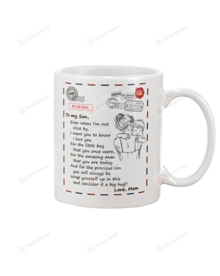 Personalized To My Son I Want You To Know From Mom, Airmail Shape Mugs Ceramic Mug 11 Oz 15 Oz Coffee Mug