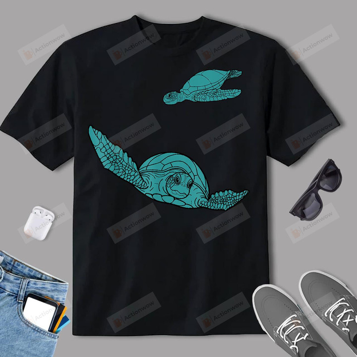 Sea Turtle Ocean Beach Tee For Men Women & Kids  T-Shirt