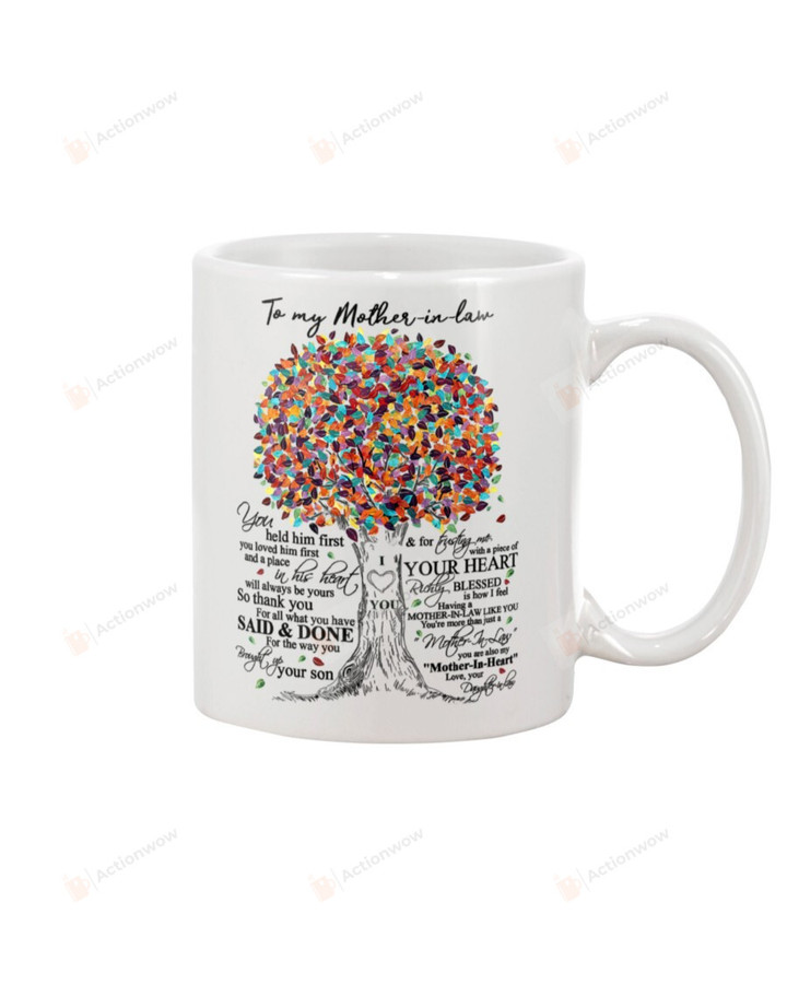 Personalized To My Mother-in-law Mug Thank You For All What You Have Said And Done Best Gifts For Mother-in-law Christmas Thanksgiving Mother's day Woman's Day Ceramic Mug 11oz 15oz