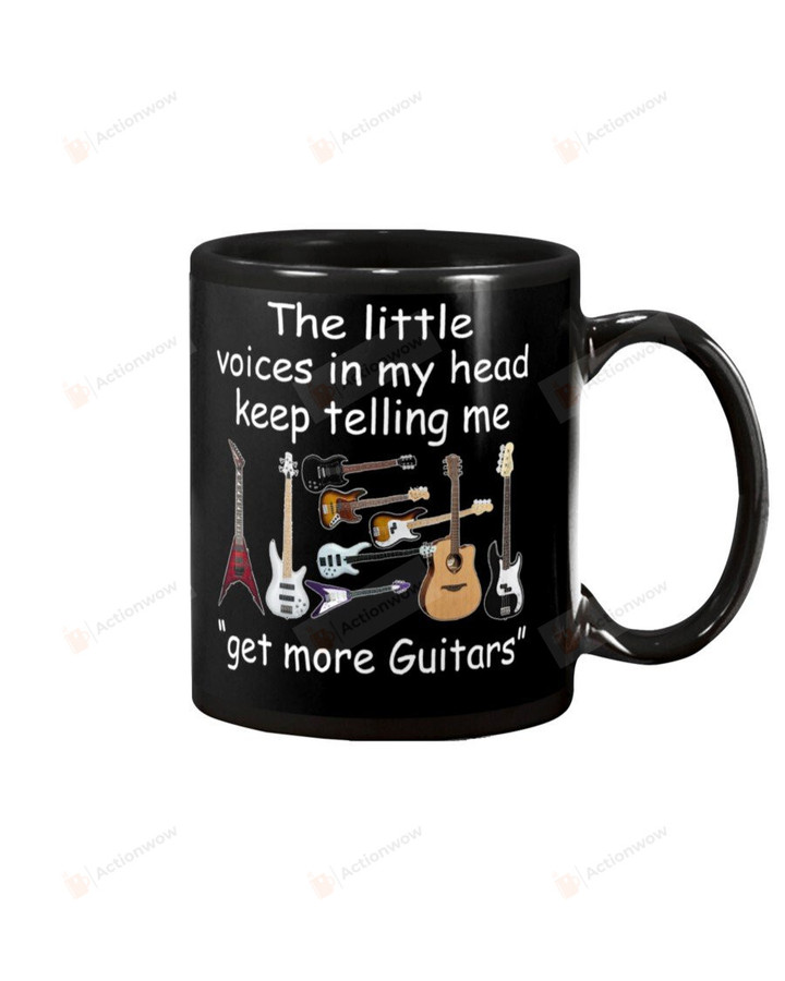 The Voices In My Head Telling Me Get More Guitars Mug Gifts For Birthday, Anniversary Ceramic Coffee Mug 11-15 Oz