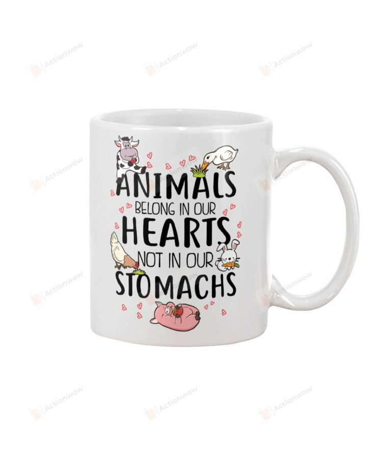 Animal Mug Belong In Your Heart Not In Our Stomachs Best Gifts For Christmas New Year Birthday Thanksgiving White Mug