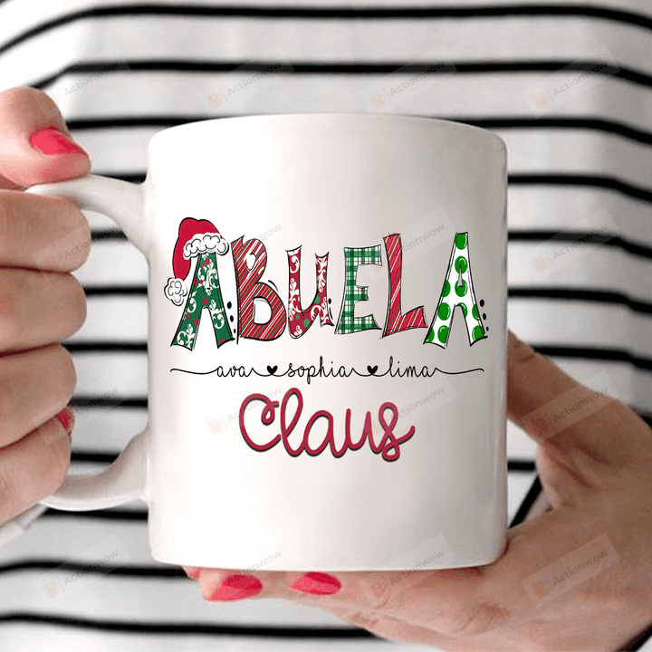 Personalized Abuela Claus - Art, Christmas Art Mugs Ceramic Mug 11 Oz 15 Oz Coffee Mug