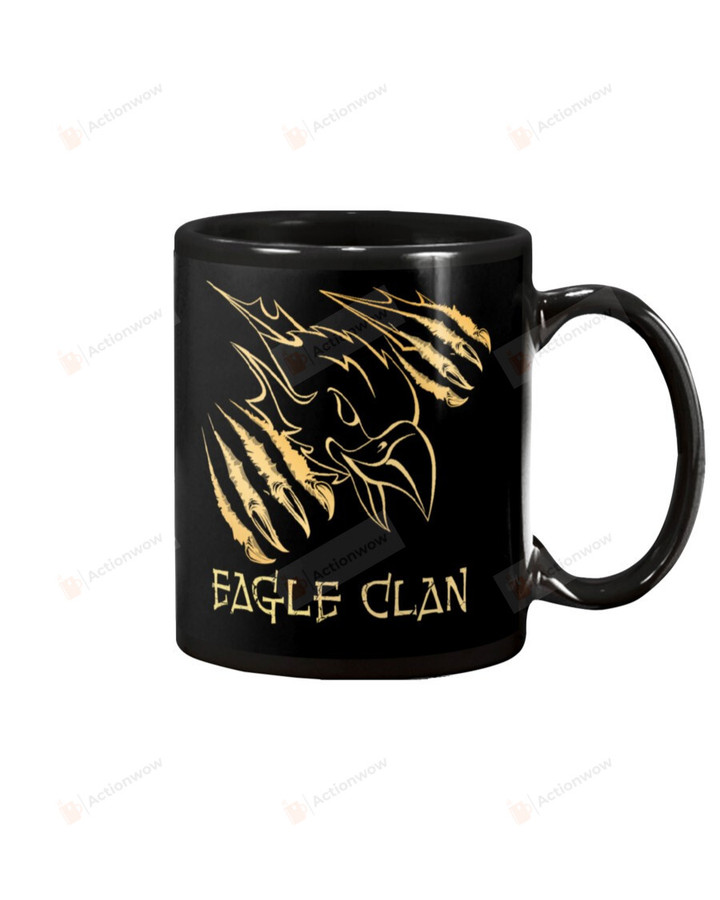 Eagle Clan Native Black Mug Gifts For Animal Lovers, Eagle Lovers,  Birthday, Anniversary Ceramic Changing Color Mug 11-15 Oz