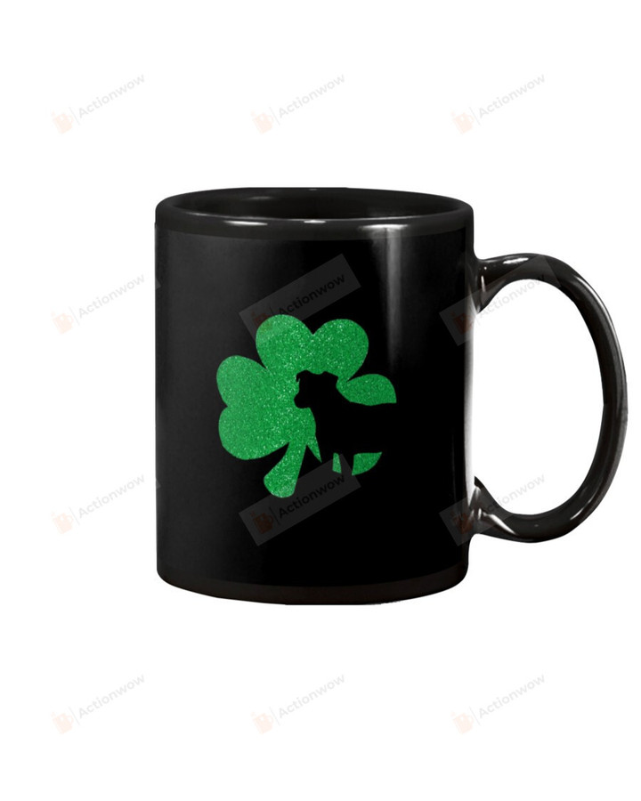 Jack Russell Puppy Shamrock Mug Happy Patrick's Day , Gifts For Birthday, Mother's Day, Father's Day Ceramic Coffee 11-15 Oz