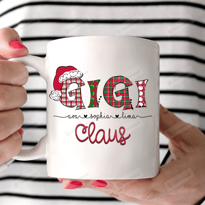 Personalized Gigi Claus Gift For Grandma Ceramic Mug Great Customized Gifts For Birthday Christmas Thanksgiving Anniversary Halloween 11 Oz 15 Oz Coffee Mug