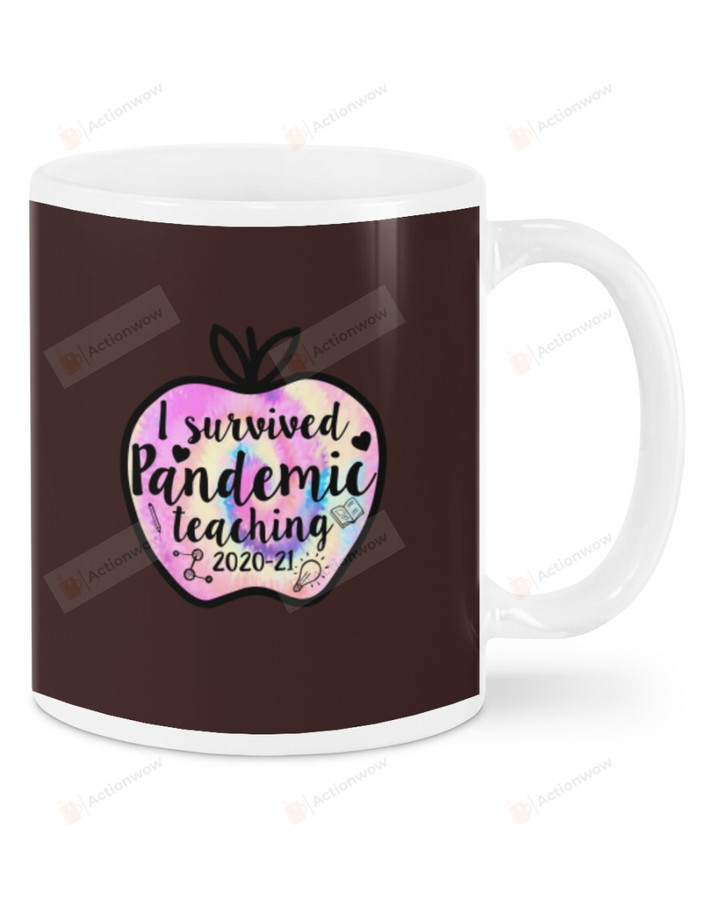 I survived Pandemic Teaching  Ceramic Mug Great Customized Gifts For Birthday Christmas Thanksgiving Father's Day 11 Oz 15 Oz Coffee Mug