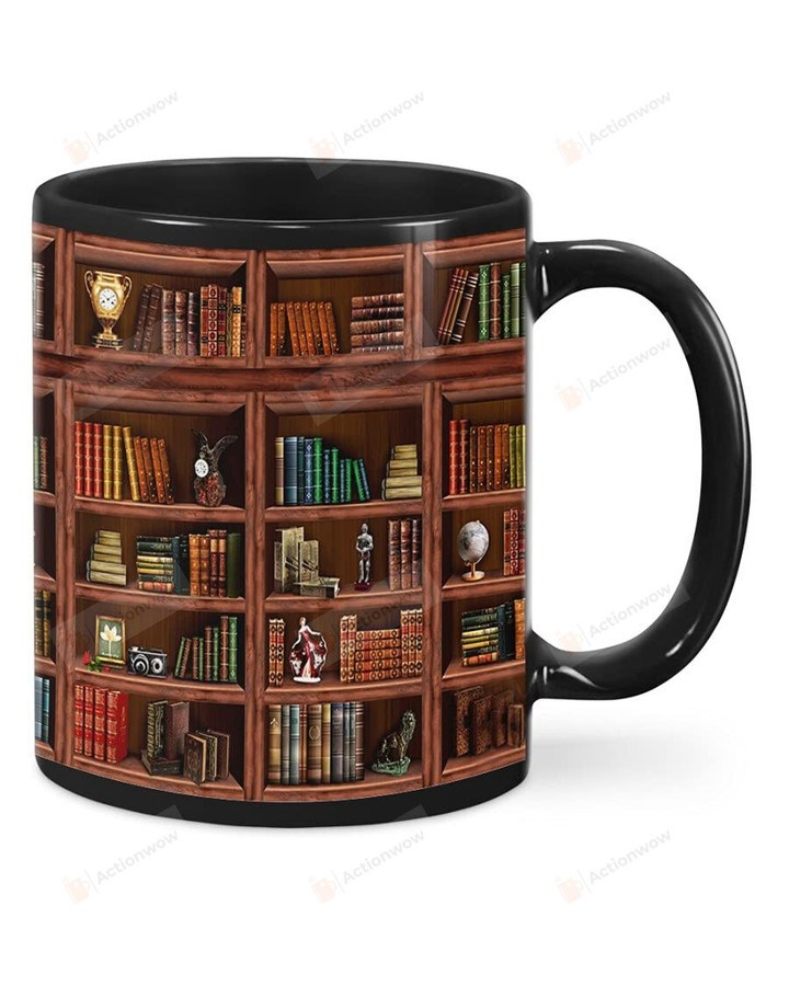 Library Bookshelf Mug, Library Mug, Bookshelf Mug, Librarian Mug, Book Mug Coffee Mug 11oz And 15oz