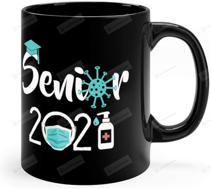 Senior 2021 Mug, Senior 2021 Gift, Class Of 2021 Senior, Senior 11oz Ceramic Black Mug