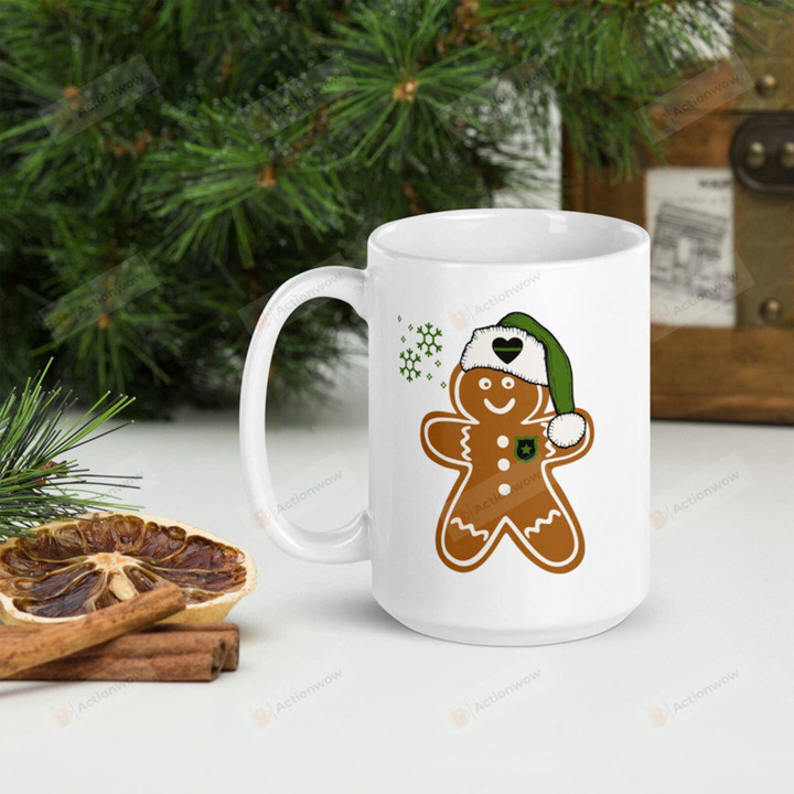 Thin Green Line Gingerbread Boy And Girl Mug Border Patrol Gifts Gifts Birthday Coffee Christmas