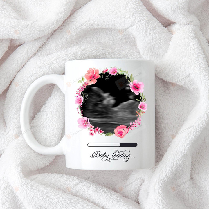 Personalized Floral Baby Loading Ceramic Mug Great Customized Gifts For Birthday Christmas Thanksgiving  11 Oz 15 Oz Coffee Mug