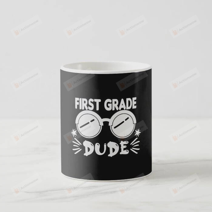 Back to School 1st Grade Dude Black Mugs Ceramic Mug Great Customized Gifts For Birthday Christmas Thanksgiving  11 Oz 15 Oz Coffee Mug